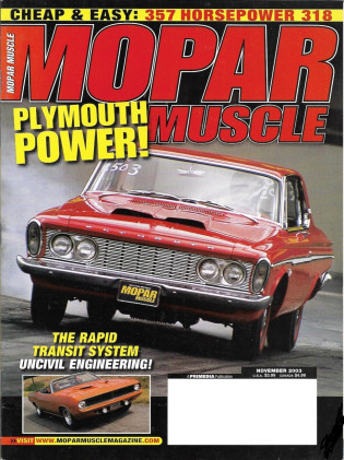 MOPAR MUSCLE 2003 NOV - RAPID TRANSIT '70, 484ci HEMI